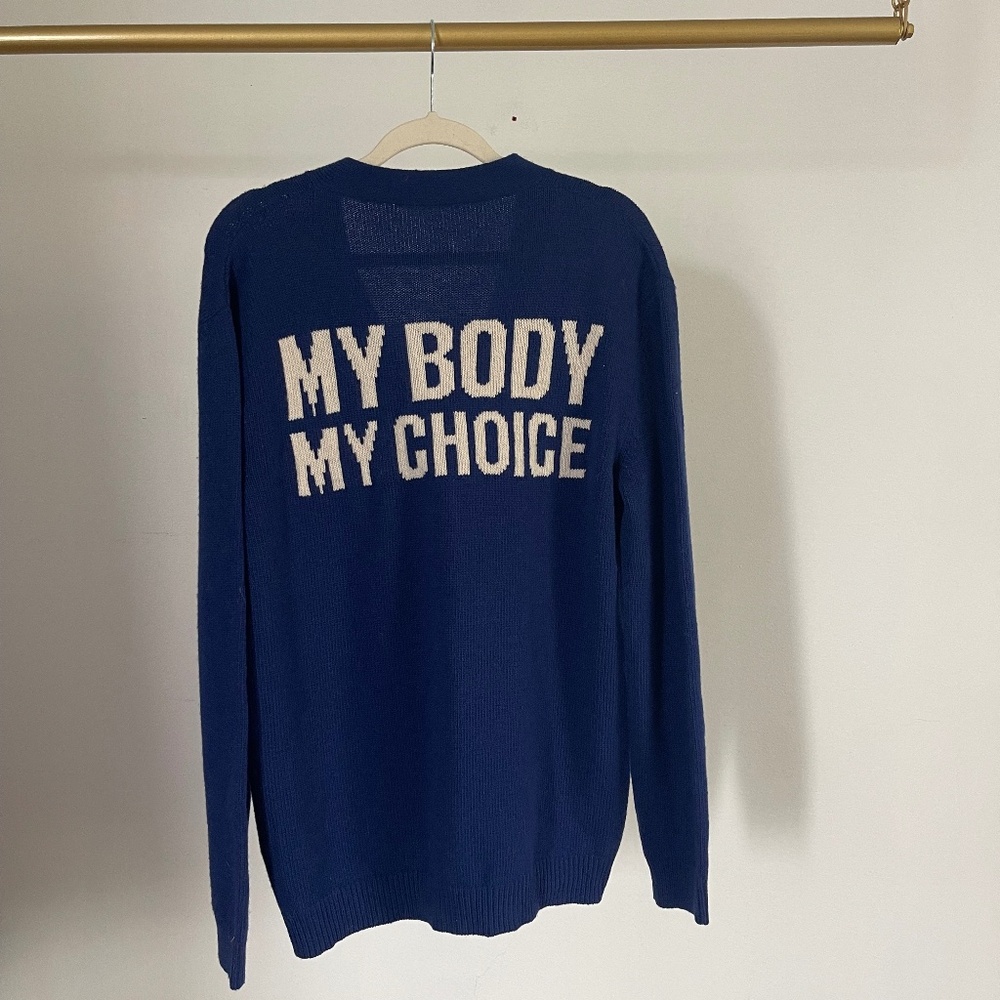 Gucci " My Body My Choice"  runway sweater